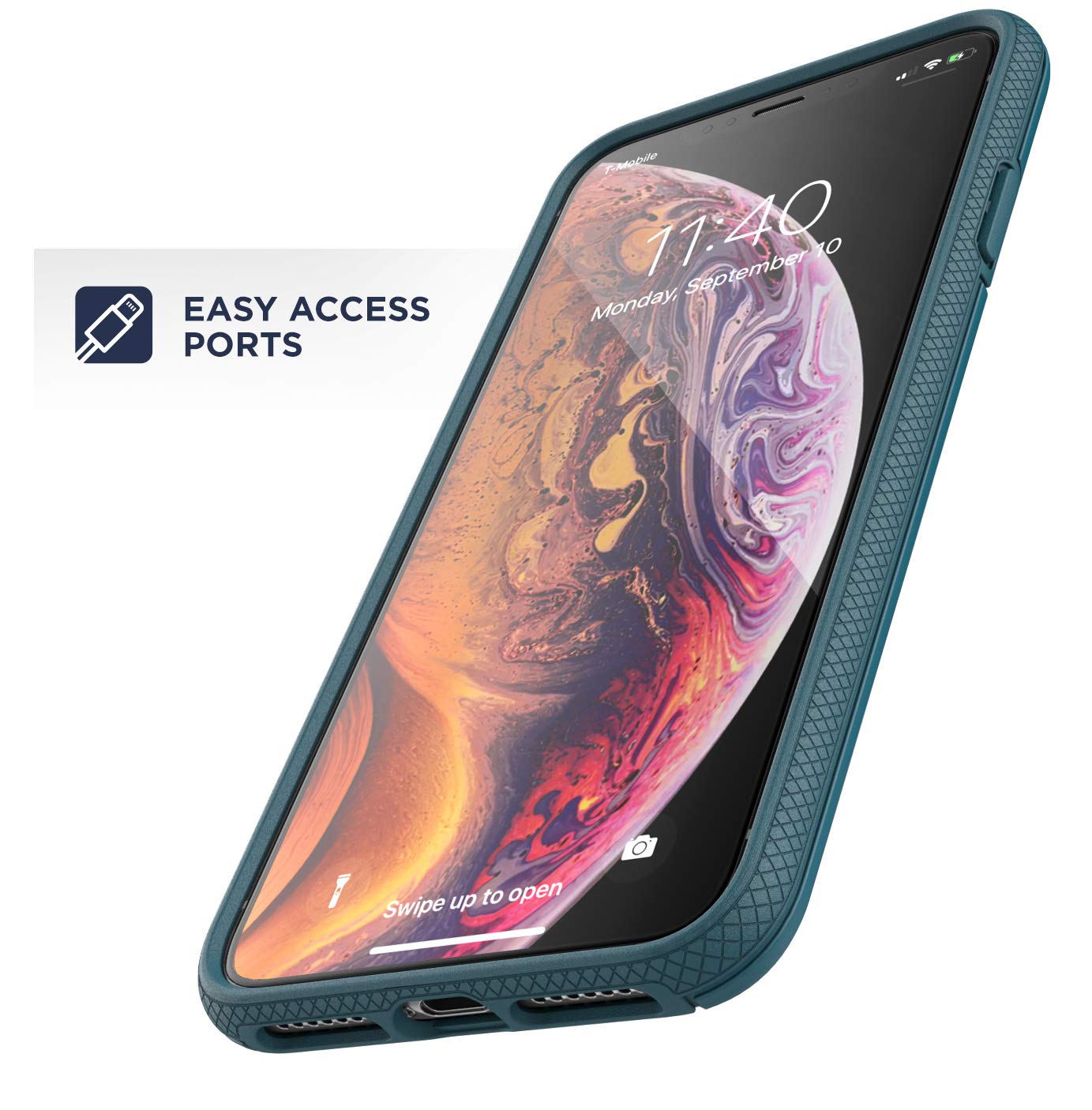 Amazon.com: ENCASED iPhone Xs MAX Wallet Case (2018) Ultra Durable